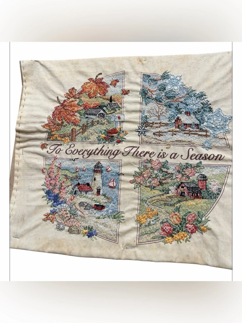 dimensions Seasonal Cross Stitch Wall Hanging 